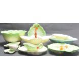 COLLECTION OF 1930'S CARLTON WARE AND BESWICK CABBAGE WARE
