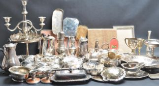LARGE COLLECTION OF 1930’S AND LATER SILVER PLATED WARE