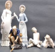 GROUP OF LLADRO & NAO CERAMIC PORCELAIN FIGURINES