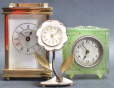 GROUP OF THREE VINTAGE DESK TOP CLOCKS