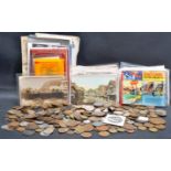 COLLECTION OF ASSORTED EPHEMERA & COINS