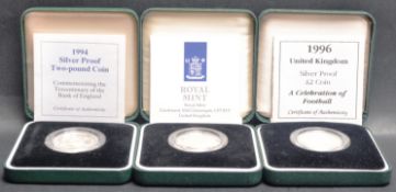 THE ROYAL MINT - COLLECTION OF CASED PROOF COINS