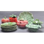 COLLECTION OF PORTUGUESE VEGETABLE CERAMICS