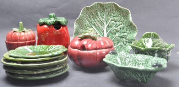 COLLECTION OF PORTUGUESE VEGETABLE CERAMICS