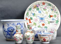 COLLECTION OF 19TH CENTURY AND LATER CHINESE CERAMICS