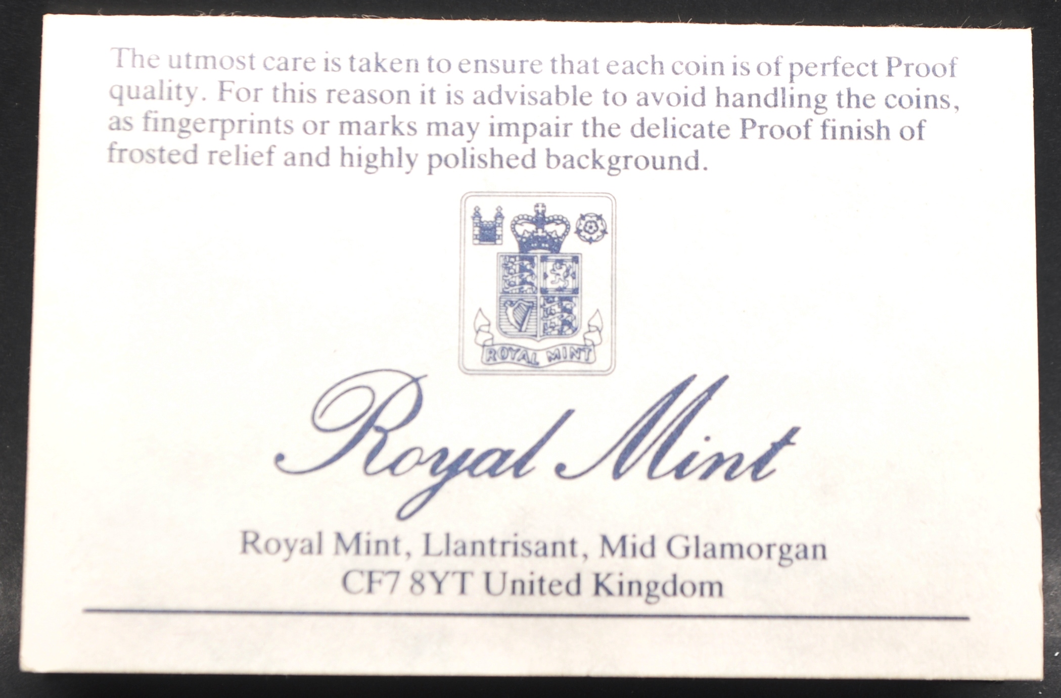 THE ROYAL MINT - 1989 £2 SILVER PROOF TWO COIN SET - Image 3 of 4