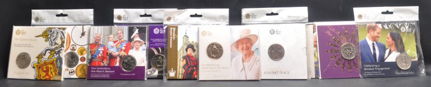 THE ROYAL MINT - COLLECTION OF £5 PRESENTATION UNCIRCULATED COINS