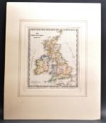 19TH CENTURY GERMAN MAP OF THE BRITISH ISLES