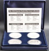 FAMOUS SILVER WORLD COIN COLLECTION 2003