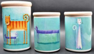 PORTMERION LIDDED CERAMIC JARS FROM ROB SCOTTON COLLECTION