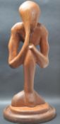 1960’S T. ASHTON TEAK WOOD SCULPTURE