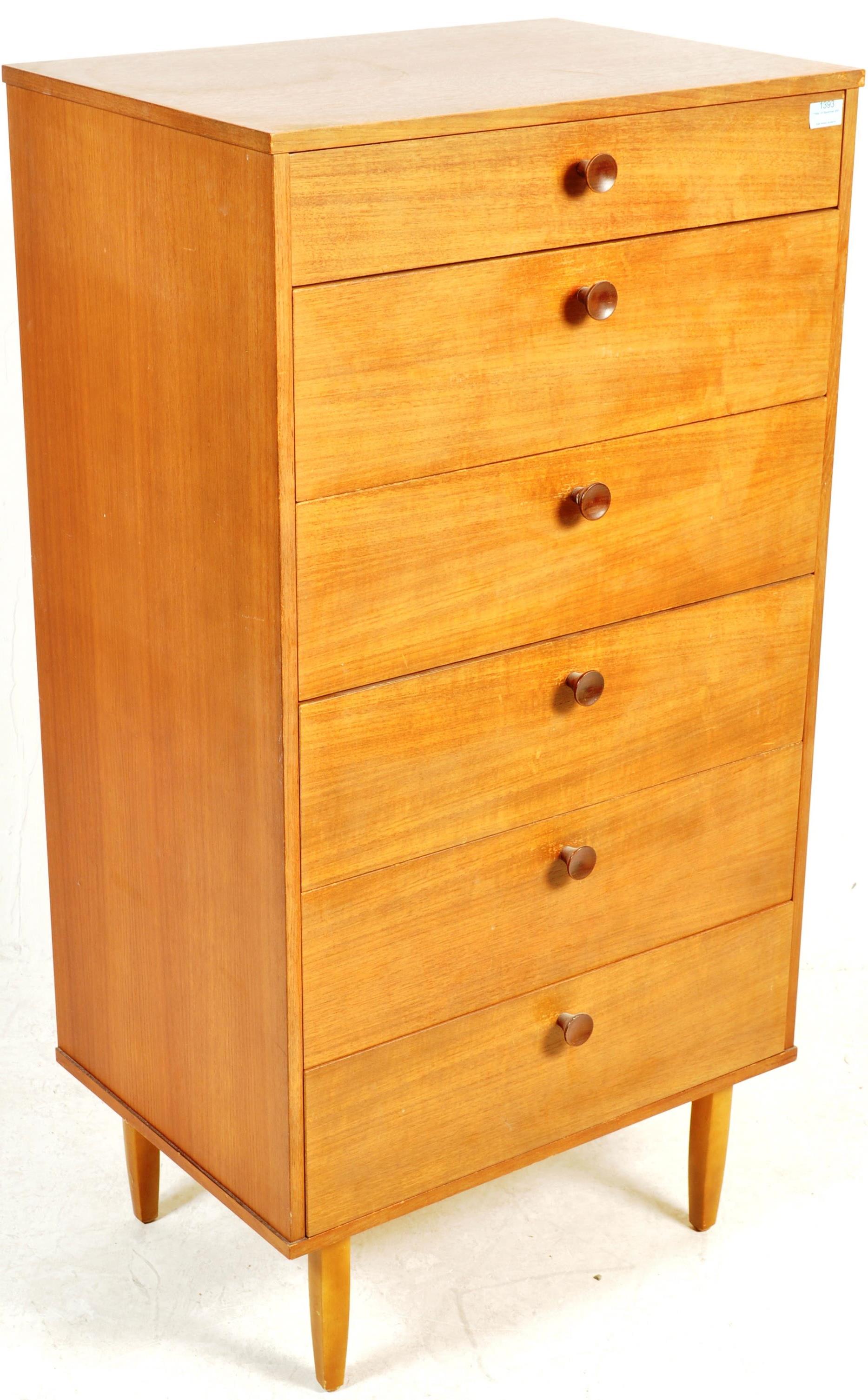 AVALON - BRITISH MODERN DESIGN - RETRO VINTAGE CIRCA 1960S TEAK WOOD CHEST OF DRAWERS - Image 2 of 7