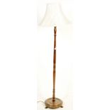 1940’S WOODEN FLOOR STANDARD LAMP