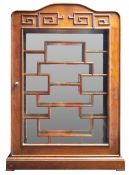 LATE 20TH CENTURY CHINESE WALL MOUNTED DISPLAY CABINET.