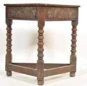 19TH CENTURY VICTORIAN OAK CREDENCE TABLE