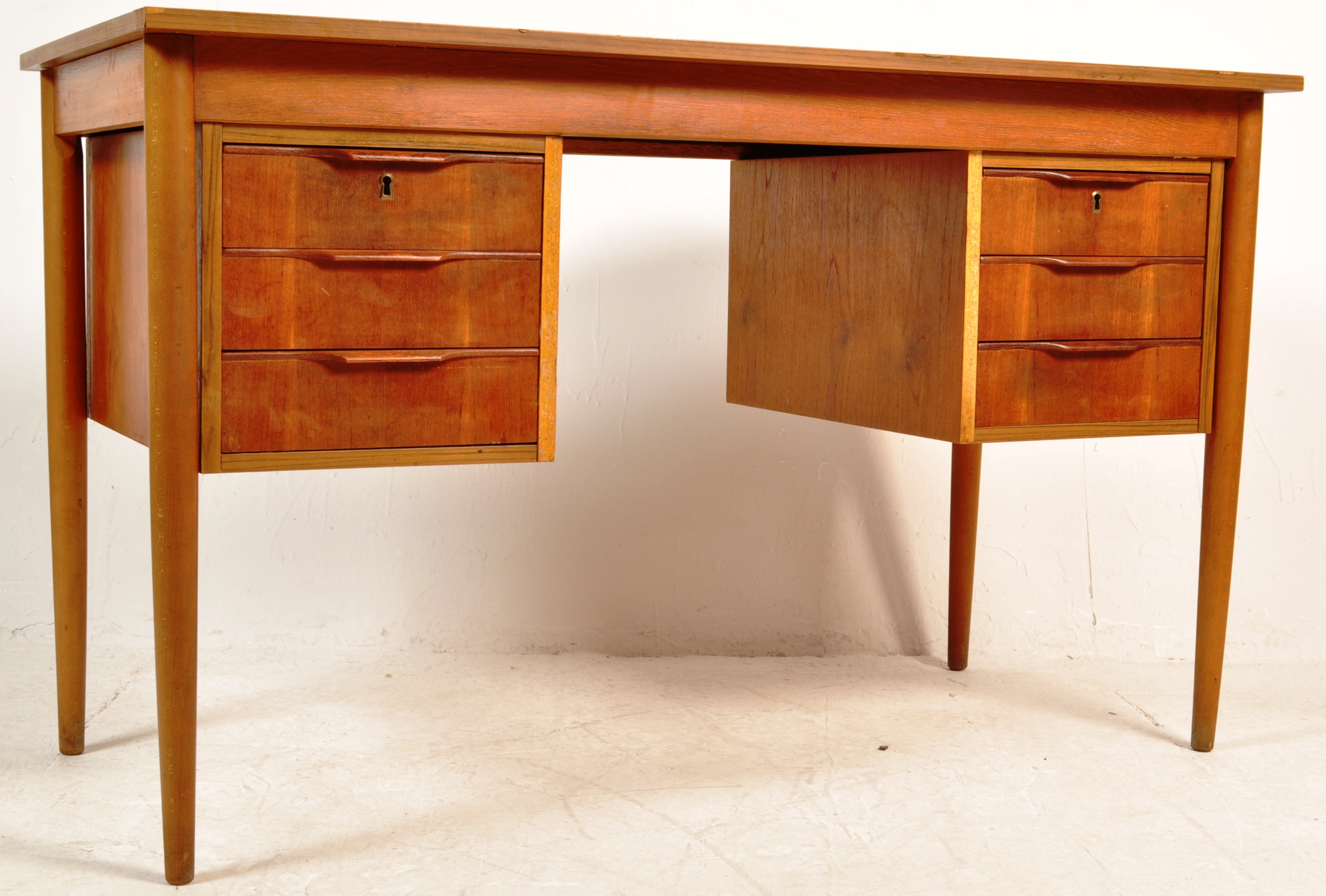 1970’S DANISH TEAK WOOD DESK BY LA-OS