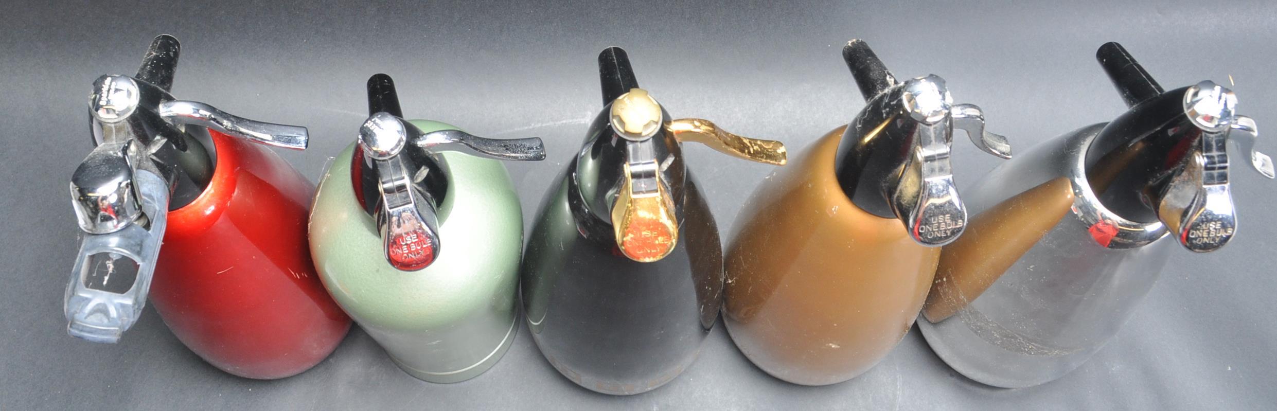 COLLECTION OF FIVE 1970’S SIPHON BOTTLES - Image 5 of 6