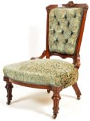 19TH CENTURY VICTORIAN MAHOGANY CHAIR