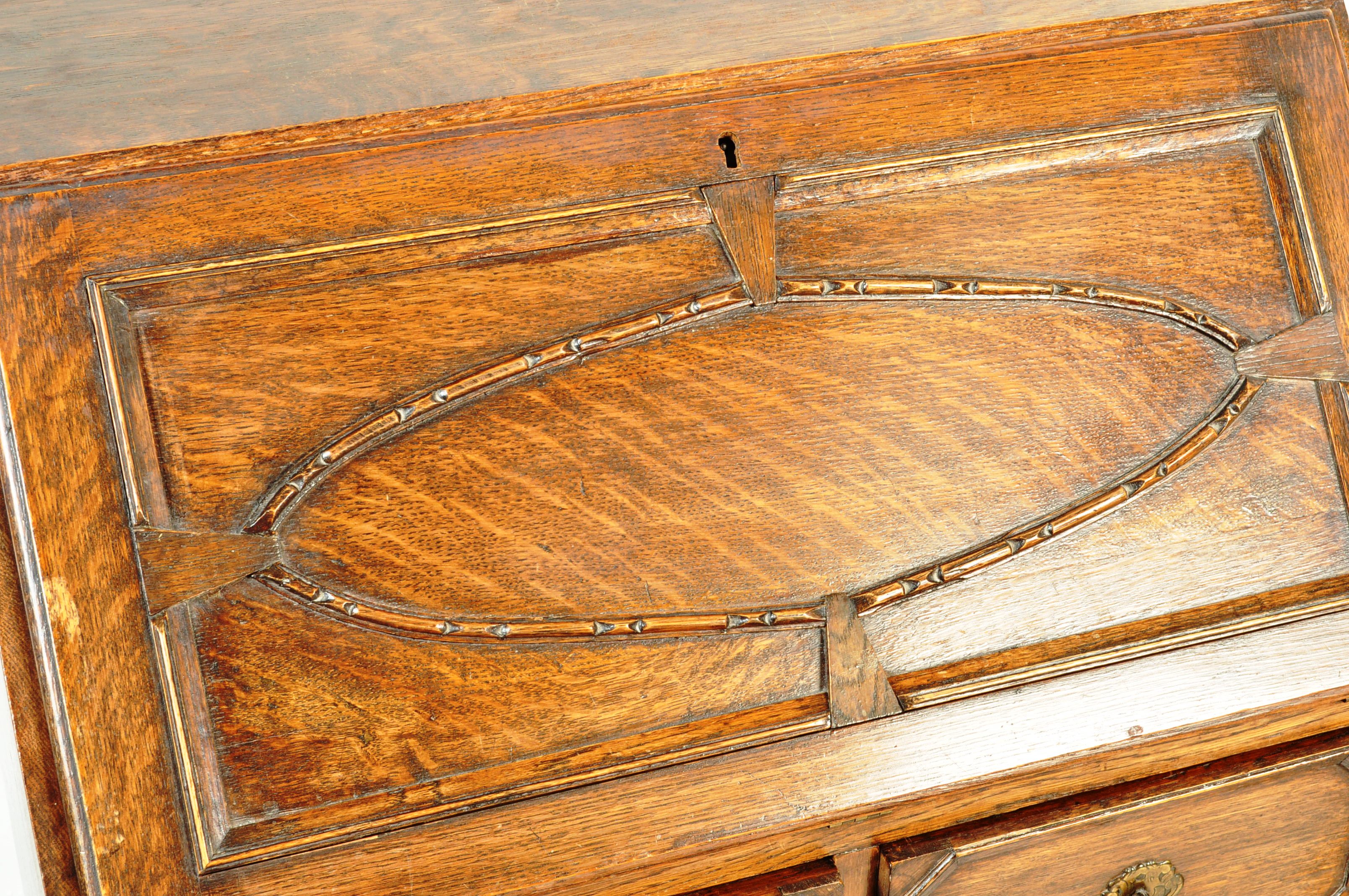 EARLY 20TH CENTURY 1920S BUREAU AND A THRONE CHAIR - Image 3 of 8