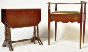 GROUP OF 1930’S OCCASIONAL MAHOGANY FURNITURE