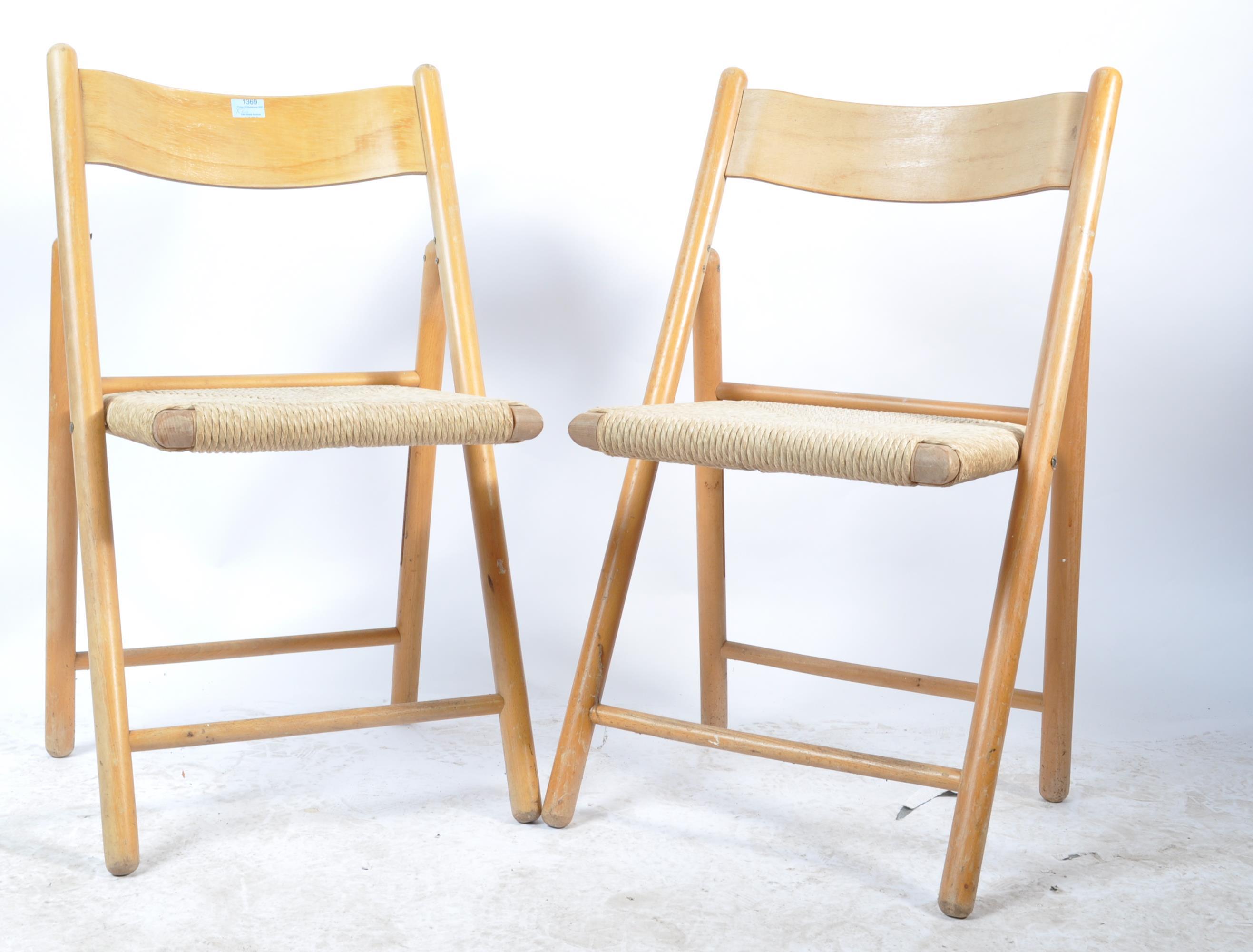 RETRO VINTAGE 20TH CENTURY CIRCA 1970S HABITAT FOLDING CHAIRS