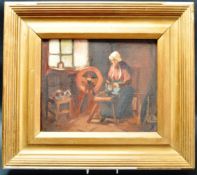 1930’S ENGLISH SCHOOL OIL ON CANVAS BOARD PAINTING
