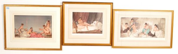 THREE WILLIAM RUSSELL FLINT SIGNED / LIMITED EDITION PRINTS