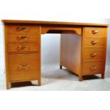 MID 20TH CENTURY 1950S AIR MINISTRY STYLE OAK WRITING DESK