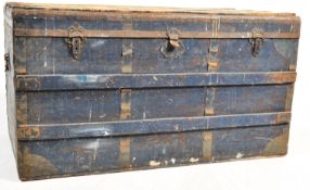 EARLY 20TH CENTURY CIRCA 1920’S WOODEN SHIPPING TRUNK