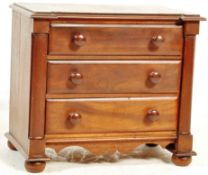19TH CENTURY VICTORIAN APPRENTICE PIECE CHEST OF DRAWERS