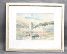 HENRY FRANK WARING - CORNISH WATERCOLOUR ST IVES PAINTING