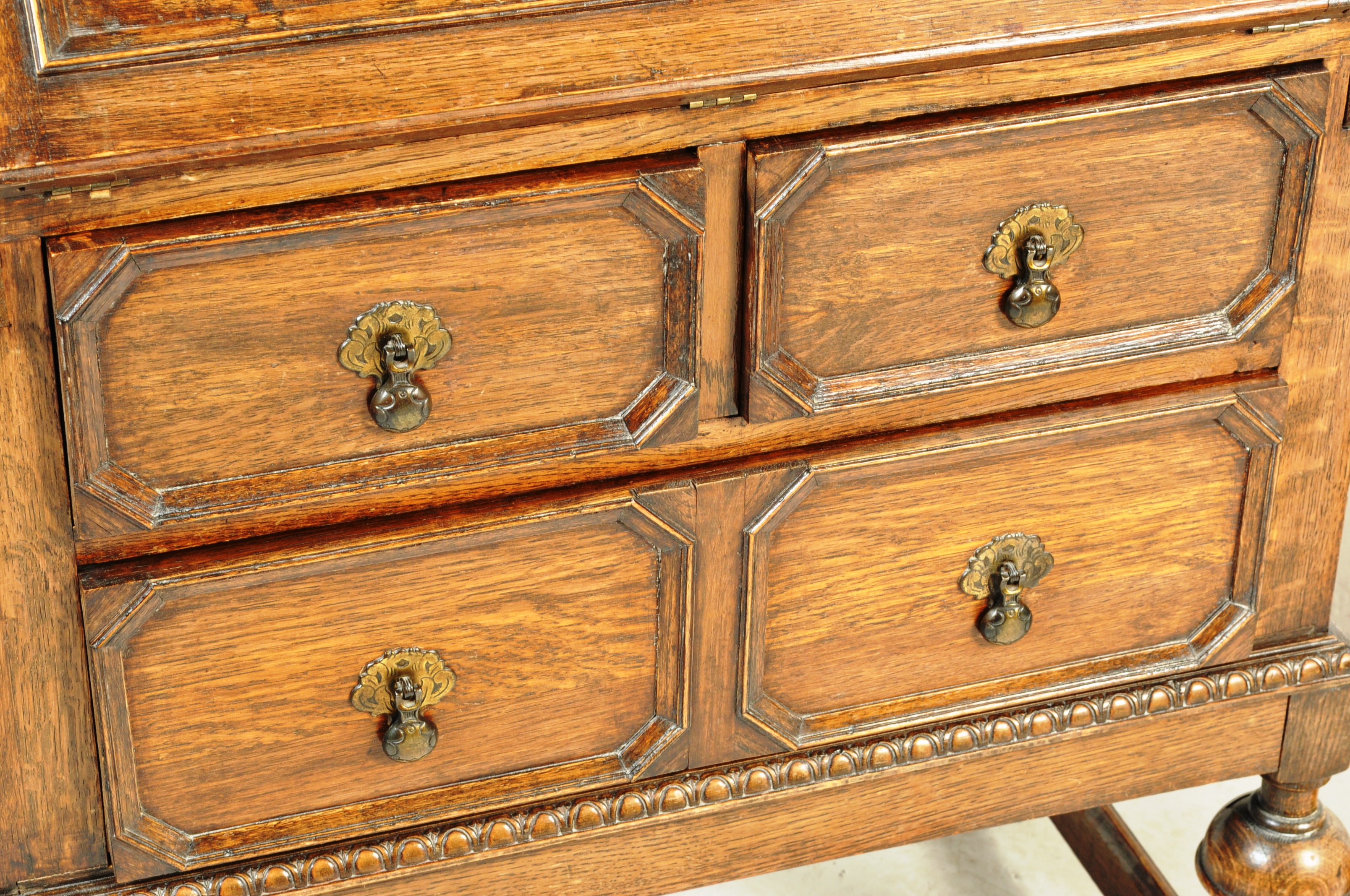 EARLY 20TH CENTURY 1920S BUREAU AND A THRONE CHAIR - Image 6 of 8