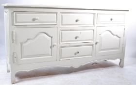 1930’S WHITE PAINTED SHABBY CHIC SIDEBOARD/ DRESSER BASE