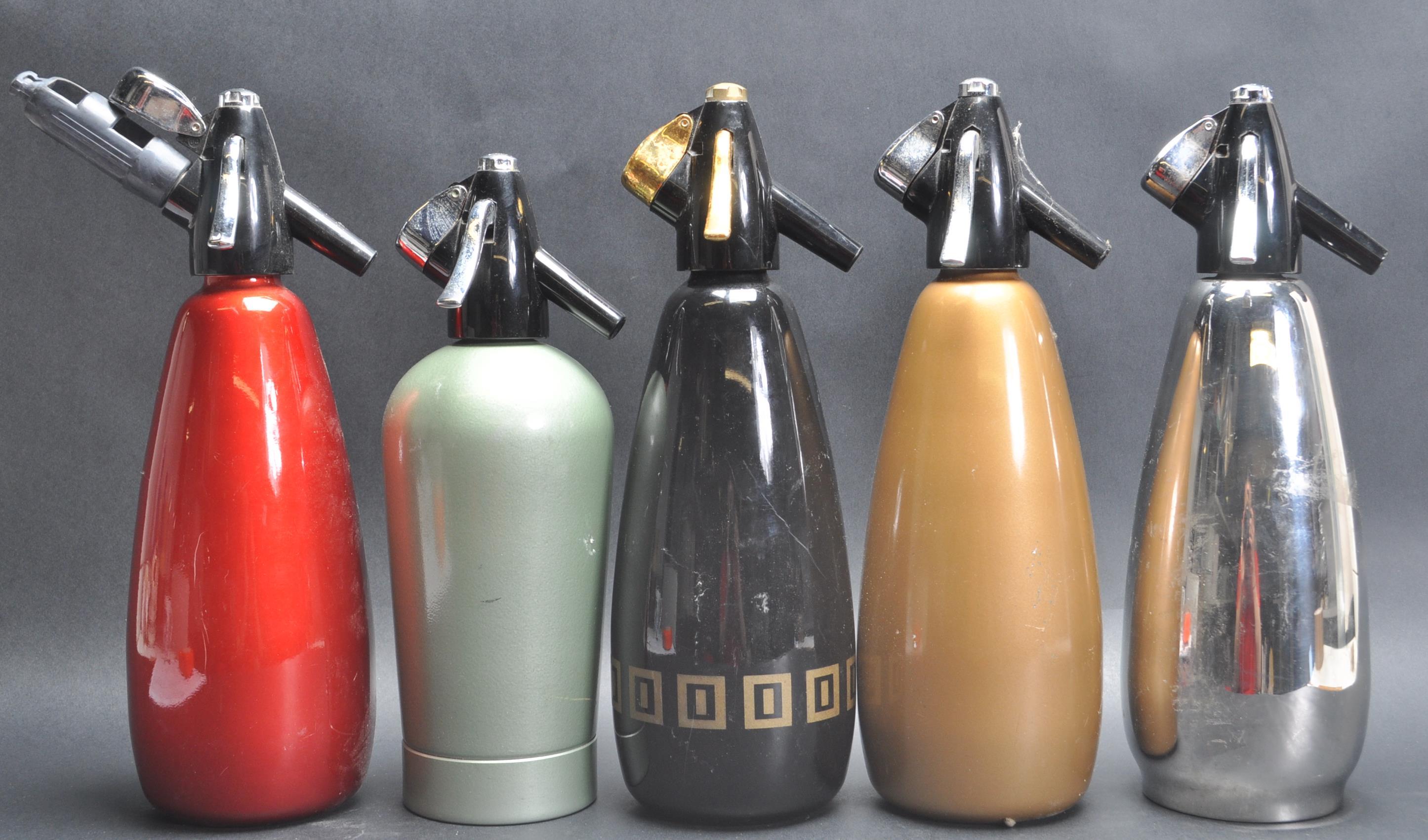 COLLECTION OF FIVE 1970’S SIPHON BOTTLES - Image 2 of 6