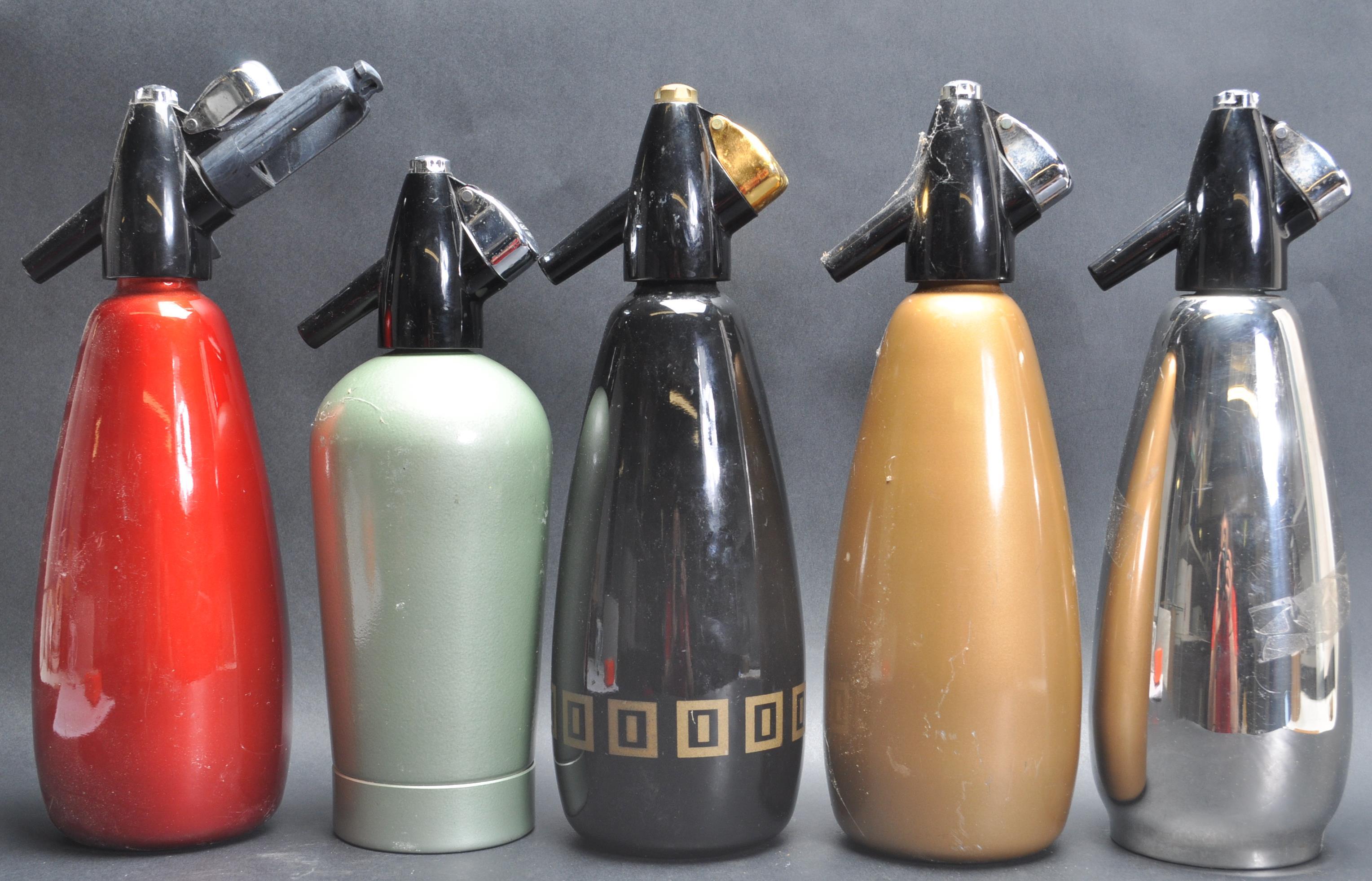 COLLECTION OF FIVE 1970’S SIPHON BOTTLES - Image 4 of 6