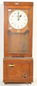 INDUSTRIAL FACTORY OAK CASE GLEDHILL BROOK TIME RECORDING CLOCK FROM BRISTOL ROLLS ROYCE