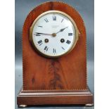 1900’S EDWARDIAN MAHOGANY INLAID MANTEL CLOCK