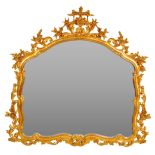 ROCOCO STYLE GILT MIRROR MANTEL MIRROR