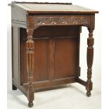 20TH CENTURY CIRCA 1940’S OAK JACOBEAN REVIVAL DAVENPORT DESK