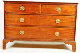 19TH CENTURY GEORGE III MAHOGANY CHEST OF DRAWERS