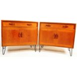 PAIR OF RETRO VINTAGE 1960S CABINETS