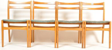 SET OF FOUR VINTAGE MID 20TH CENTURY DINING CHAIRS