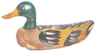 HAND CARVED FOLK ART DECOY DUCK