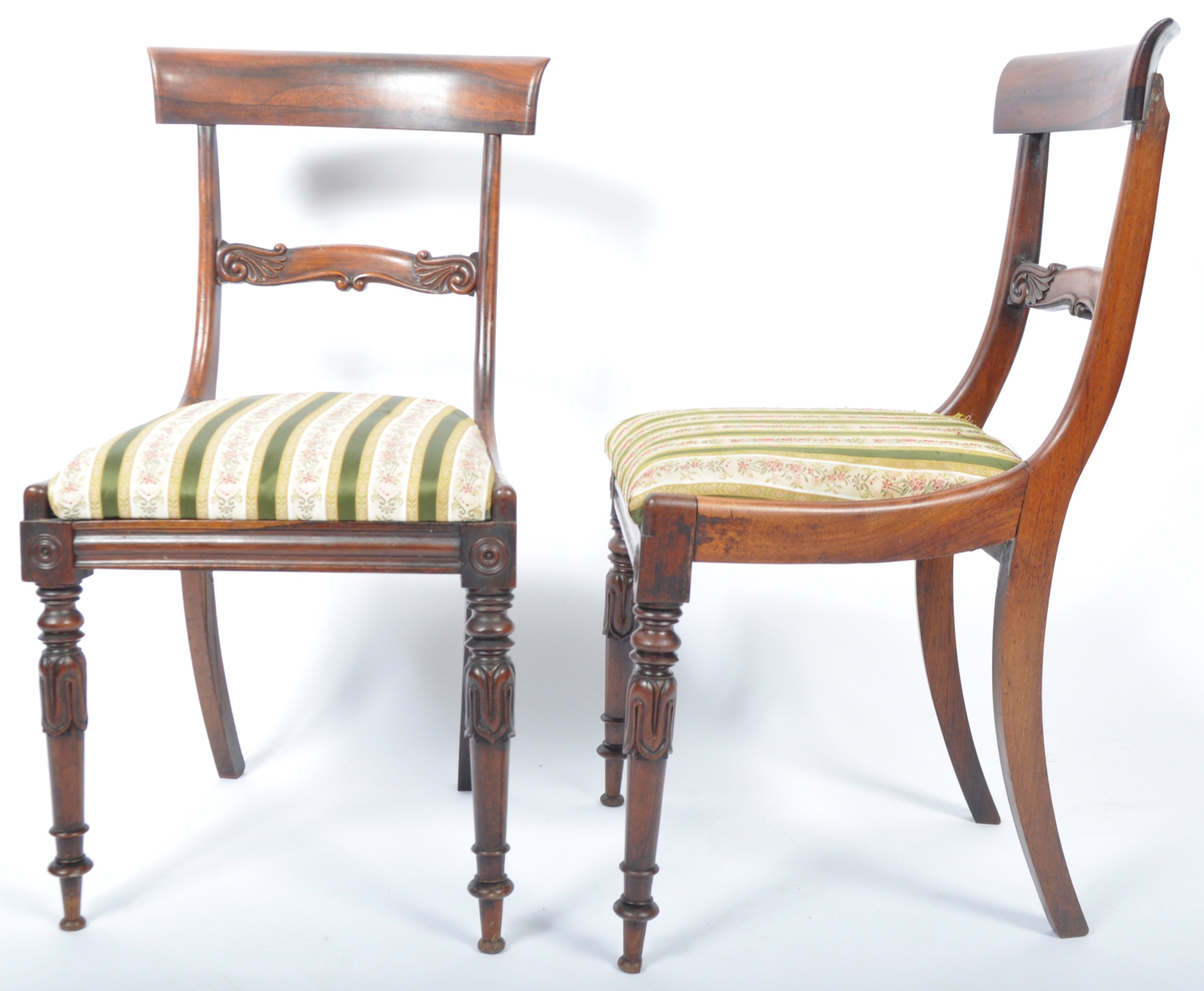 SIX 19TH CENTURY ROSEWOOD DINING CHAIRS IN THE GILLOWS MANNER - Image 9 of 11