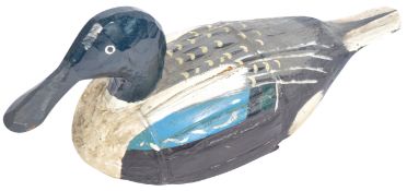 PAPIER MACHE HAND PAINTED DECOY DUCK