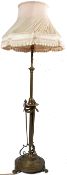 EARLY 20TH CENTURY BRASS CLASSICAL STANDARD LAMP