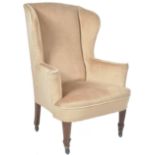 EDWARDIAN WINGBACK FIRESIDE ARMCHAIR