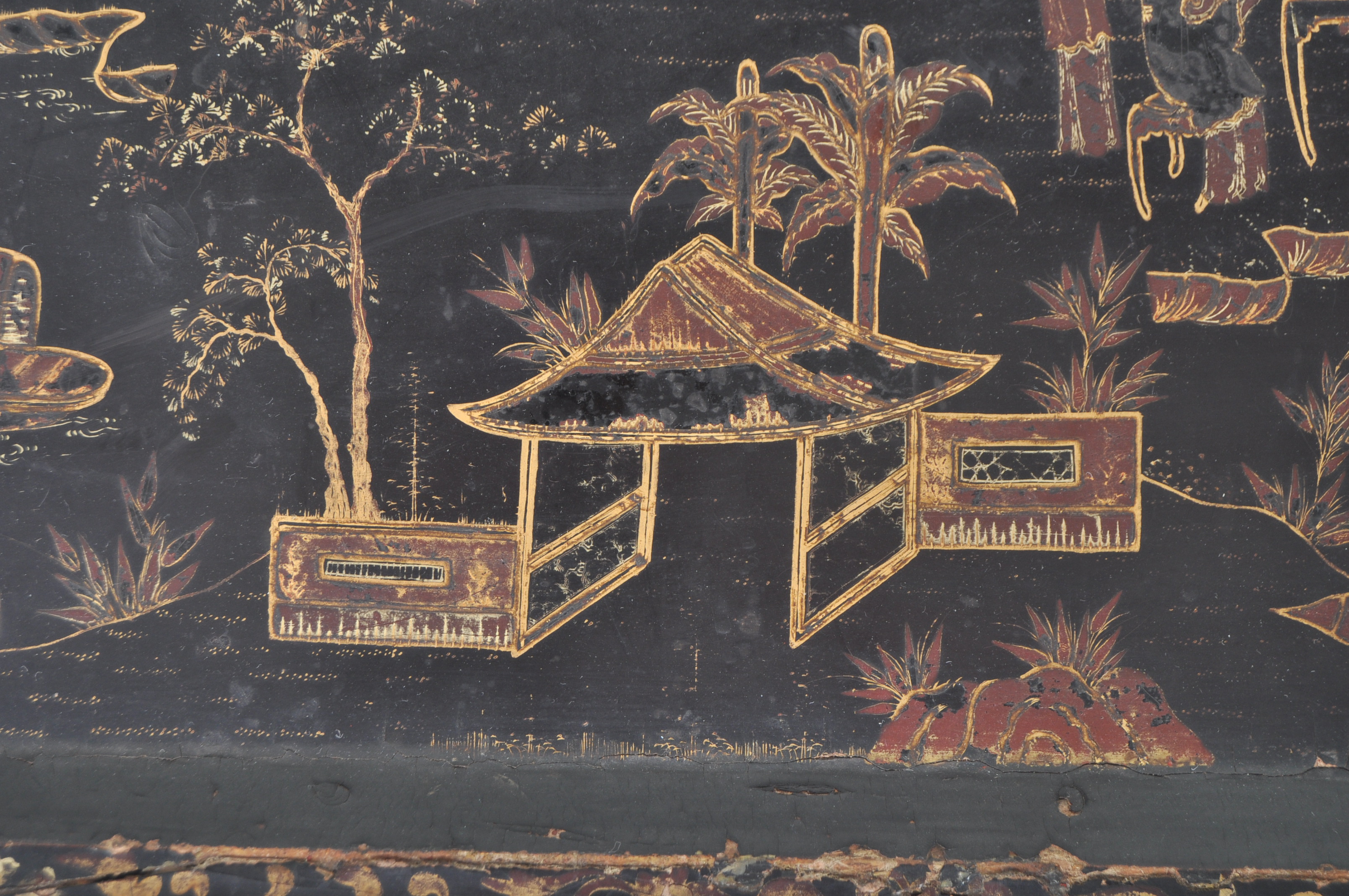 EARLY 19TH CENTURY CHINESE BLACK LACQUER SERVING TRAY - Image 7 of 8