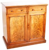 19TH CENTURY VICTORIAN MAHOGANY CUPBOARD CONCEALING A CHEST WITHIN