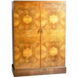 ART DECO WALNUT GENTLEMAN'S COMPACTUM WARDROBE BY COMPACTOM